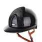 Casque Kep Italia Cromo 2.0 Shine Polo Noir RAW Frame Shaded Silver Insert Beige Jugulaire