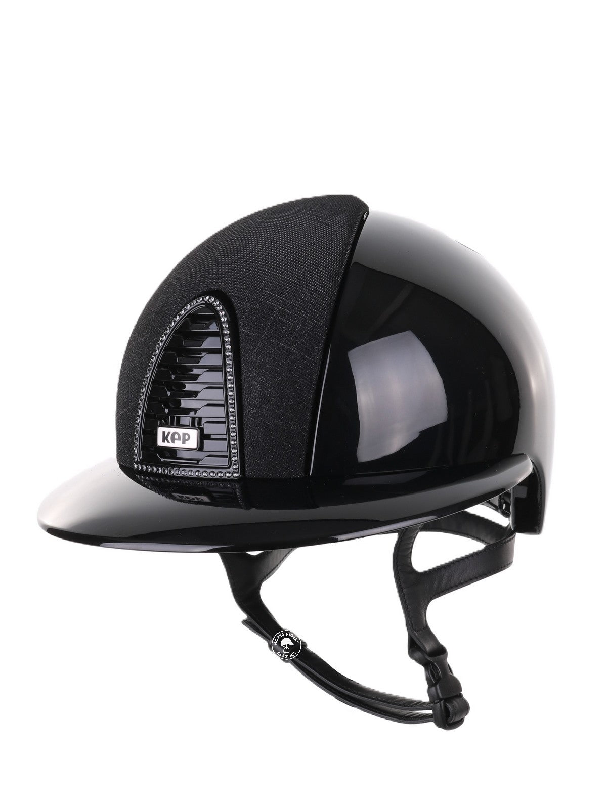 Casque Kep Italia Cromo 2.0 Polish Polo Noir Galassia Insert Swarovski Frame