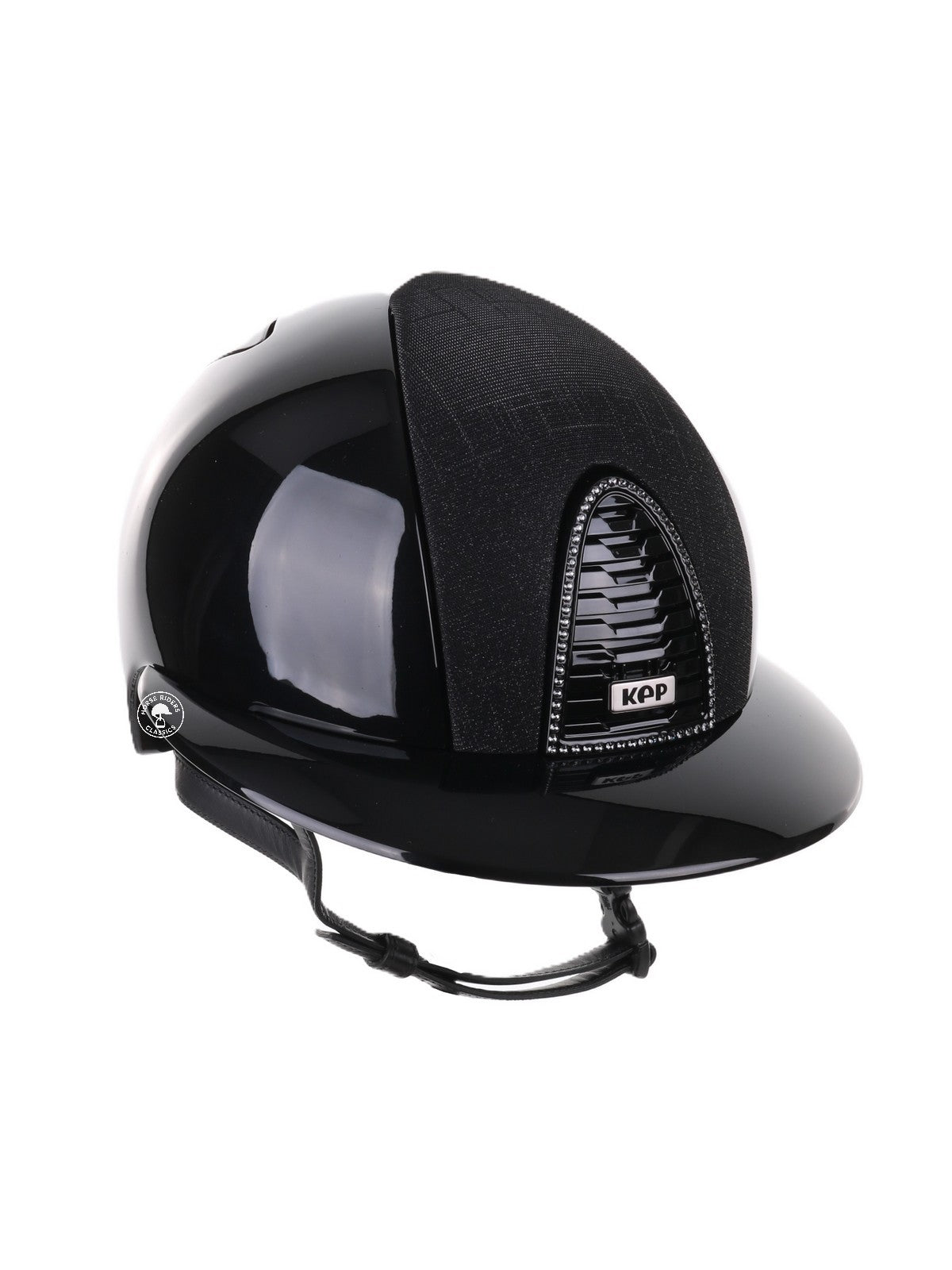 Casque Kep Italia Cromo 2.0 Polish Polo Noir Galassia Insert Swarovski Frame