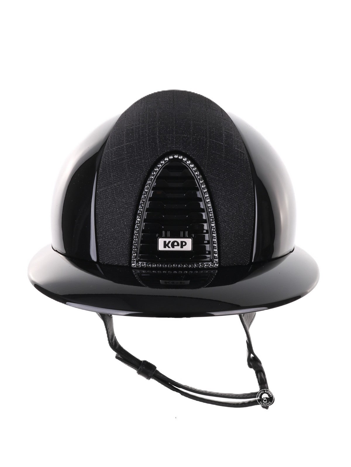 Casque Kep Italia Cromo 2.0 Polish Polo Noir Galassia Insert Swarovski Frame