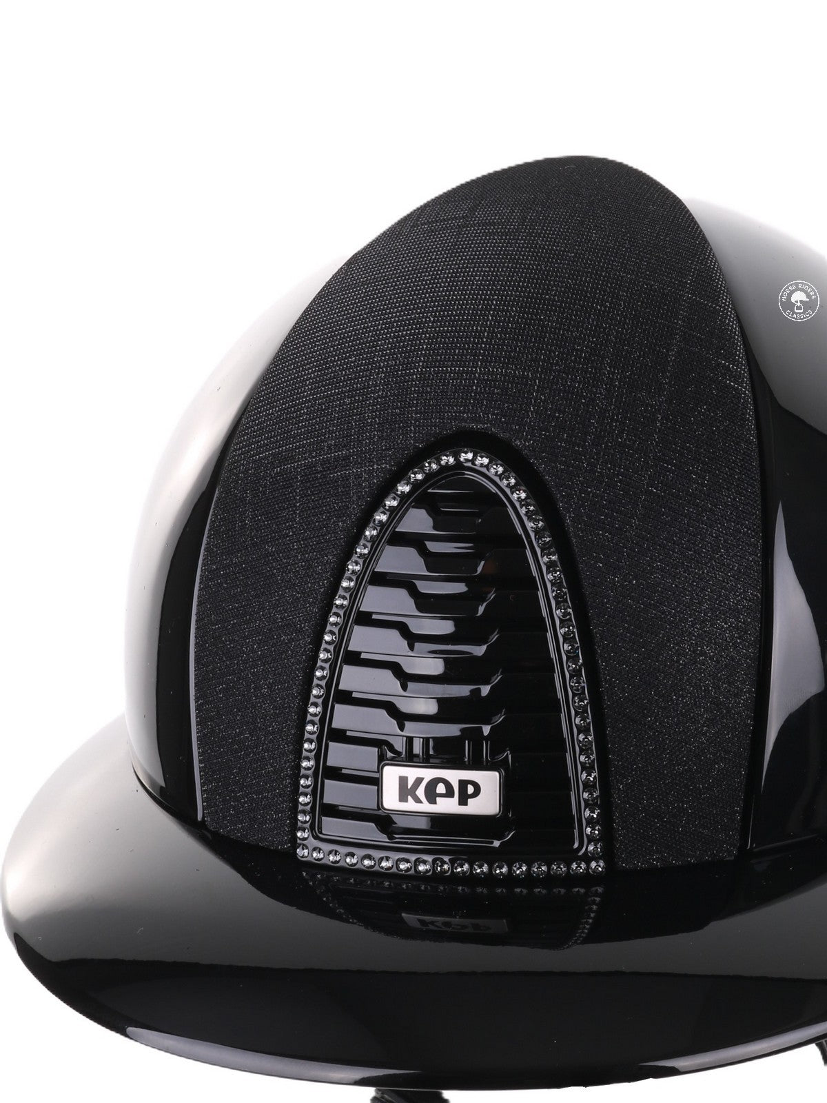 Casque Kep Italia Cromo 2.0 Polish Polo Noir Galassia Insert Swarovski Frame