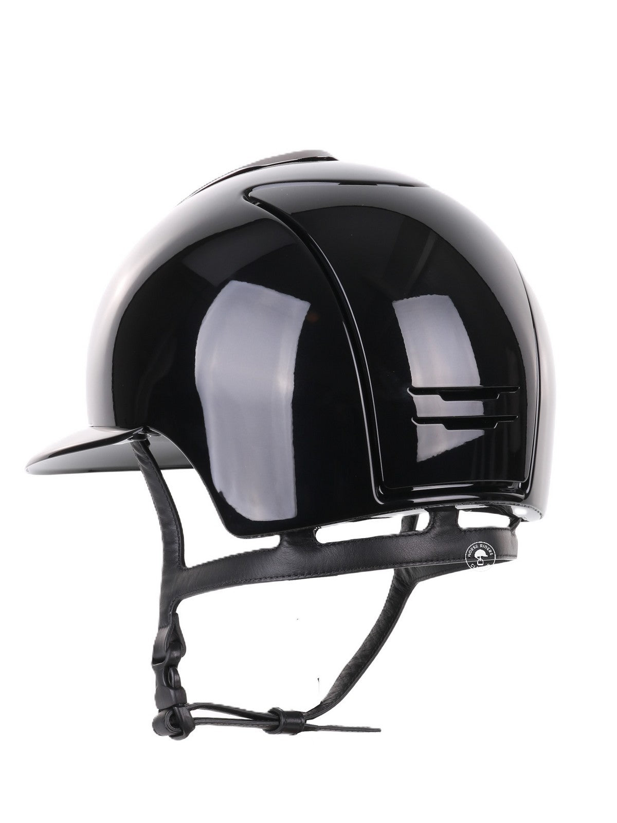 Kep Italia Paardrijhelm Cromo 2.0 Polish Polo Klep Zwart Mirror Insert Swarovski Frame