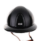 Casque Kep Italia Cromo 2.0 Polish Polo Noir Textile Inserts Beige Jugulaire