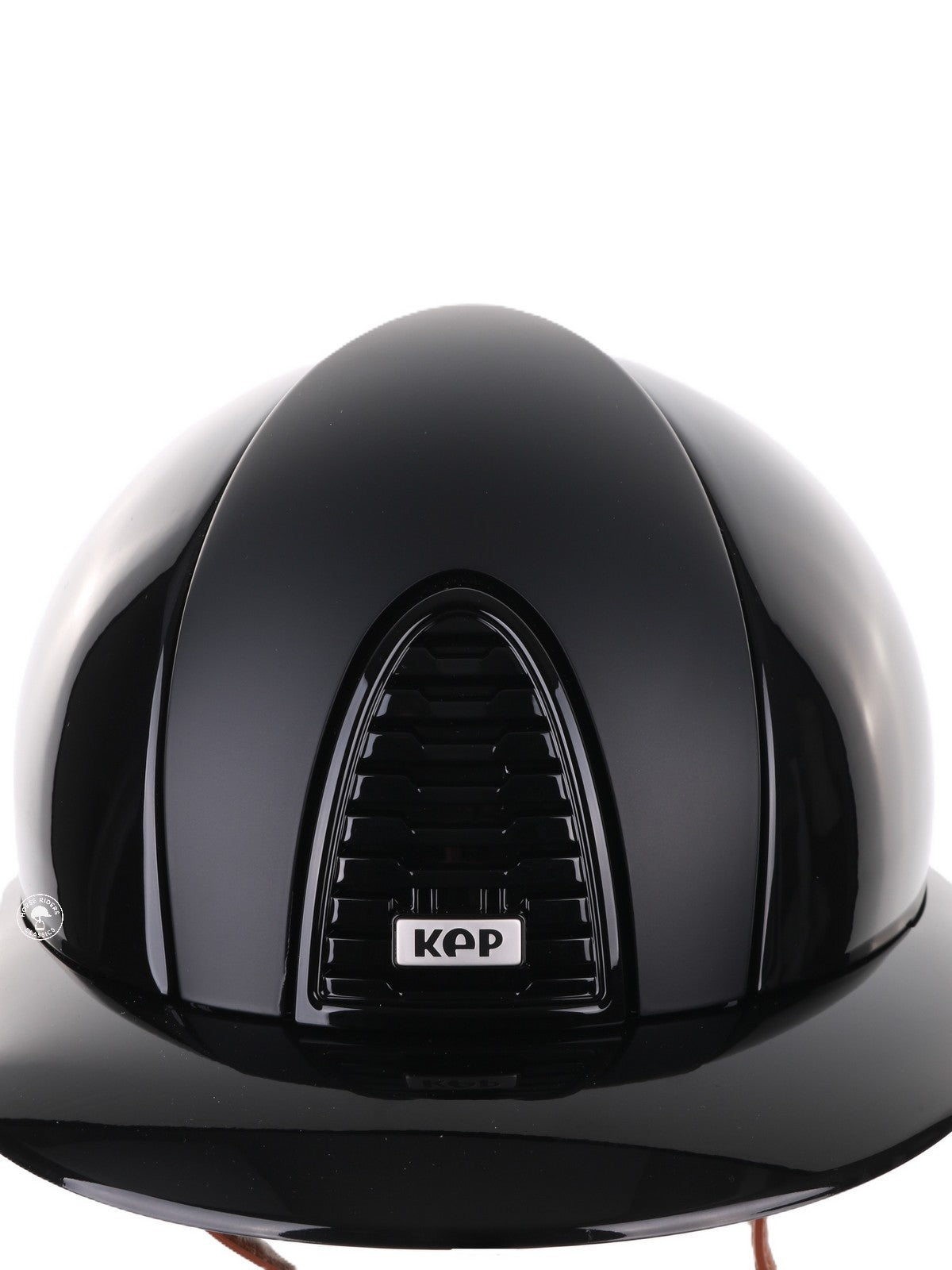 Casque Kep Italia Cromo 2.0 Polish Polo Noir Textile Inserts Beige Jugulaire