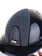 Kep Italia Paardrijhelm Cromo 2.0 Polish Polo Klep Blauw Vanity Insert Beige Kinband