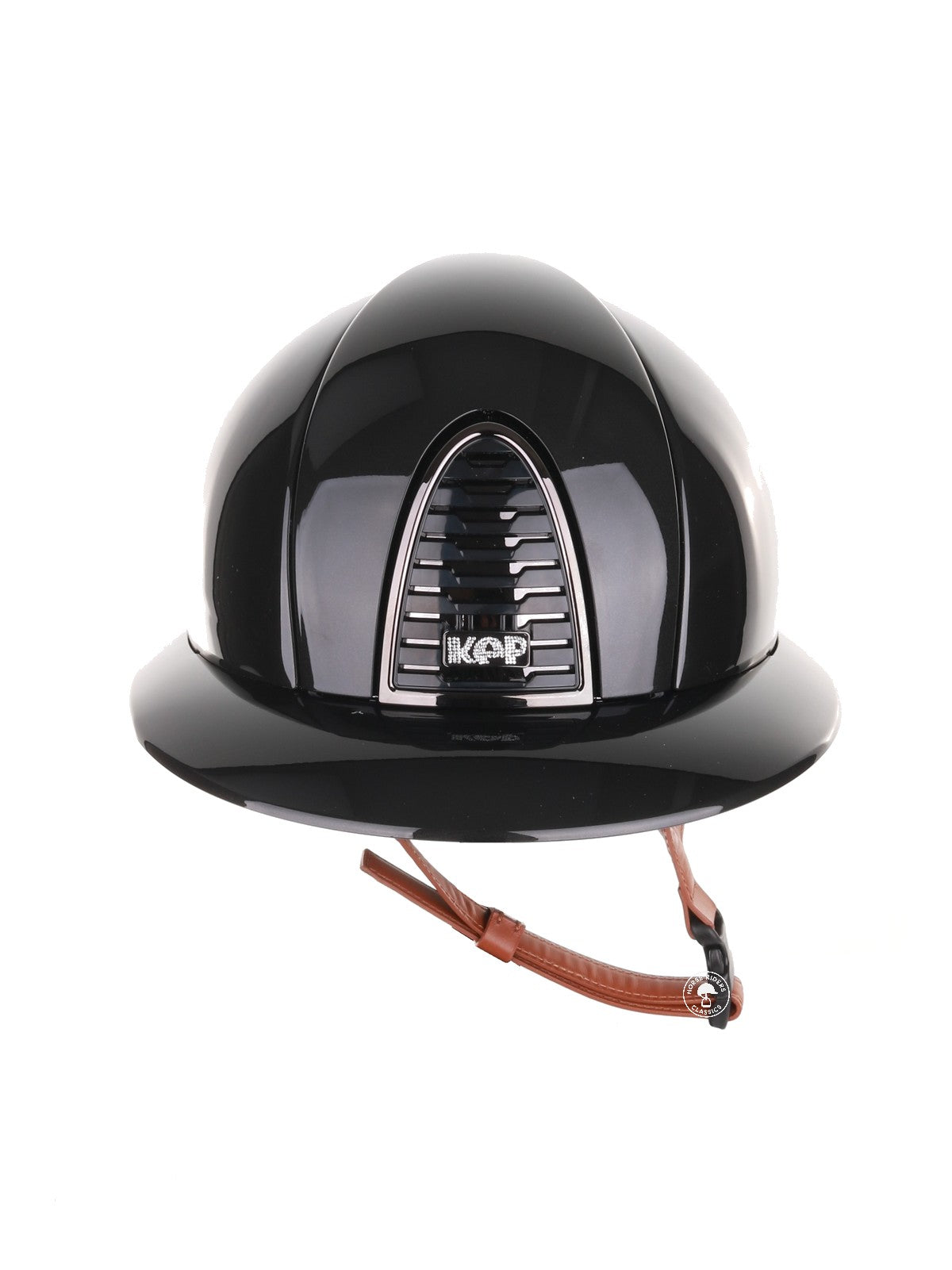 Kep Italia Paardrijhelm Cromo 2.0 Shine Polo Klep Zwart Mirror Frame Beige Kinband