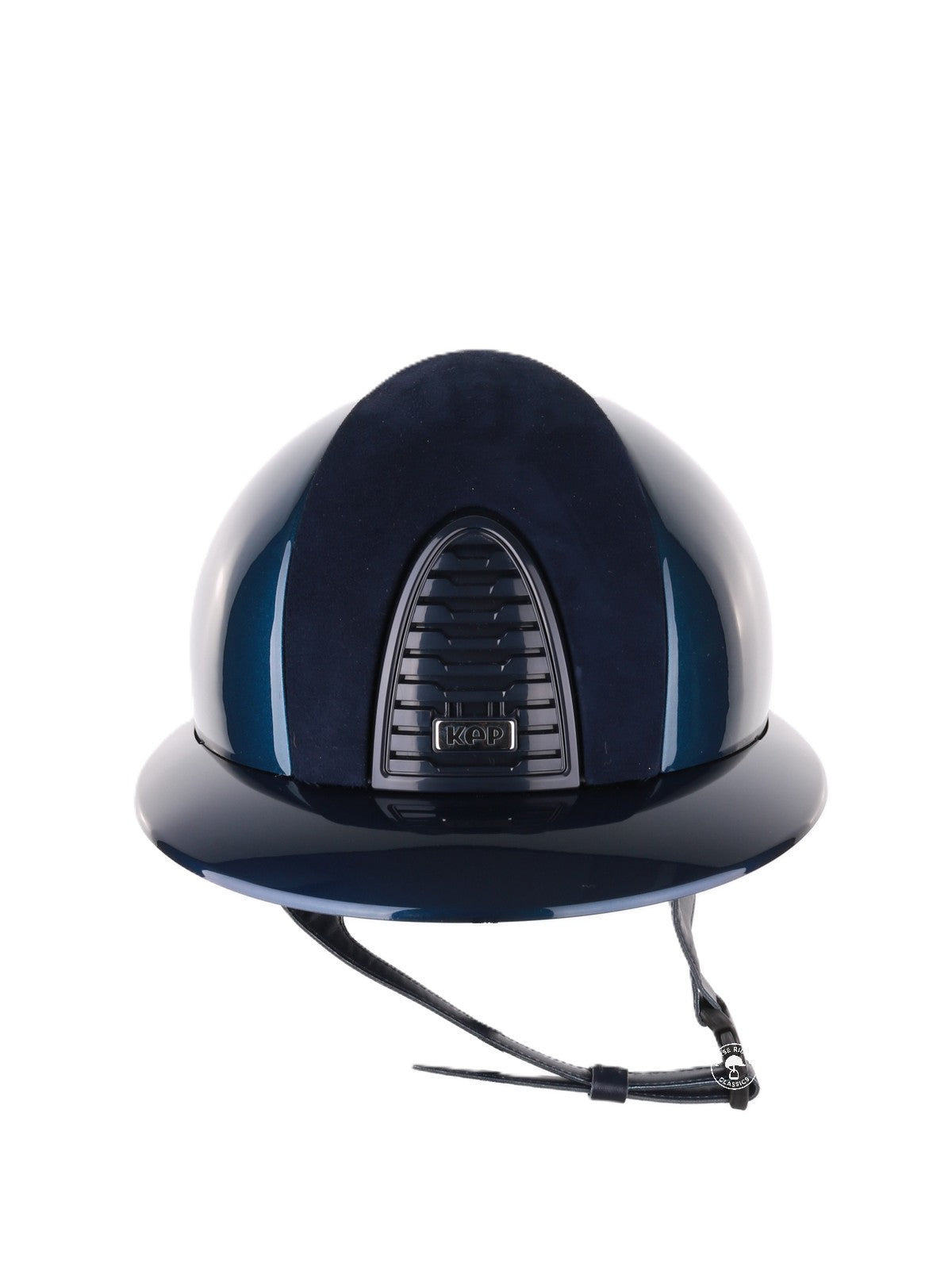 Casque Kep Italia Cromo 2.0 Shine Polo Bleu RAW Frame Suede insert
