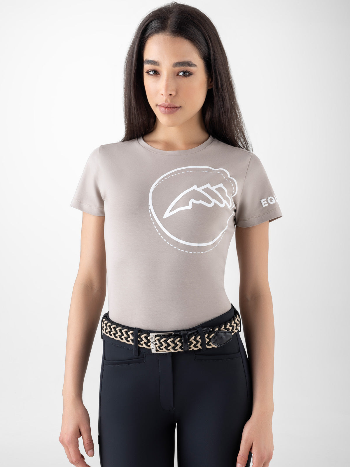 Equiline T-shirt femmes Cubry Tortora