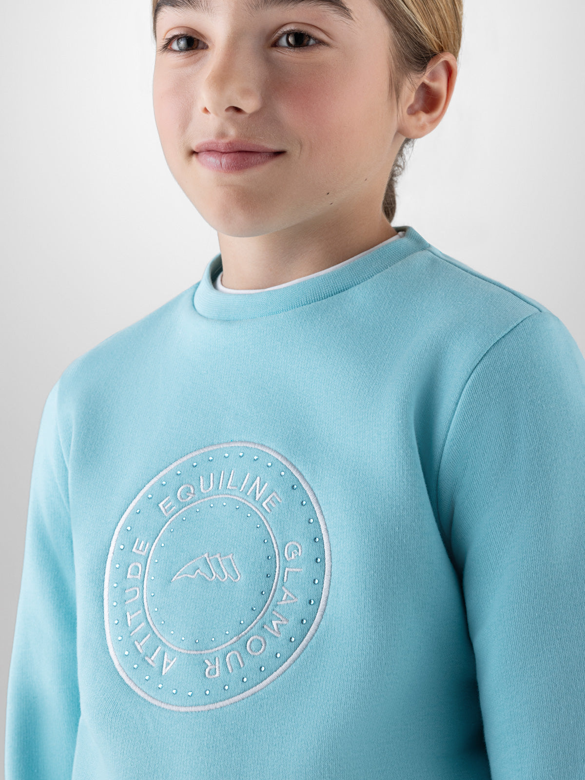 Equiline sweatshirt à col rond fille Gory