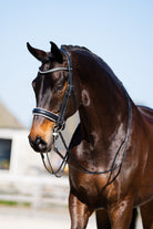 TRUST hoofdstel Wellington Stang & Trens wit onderlegd Zwart