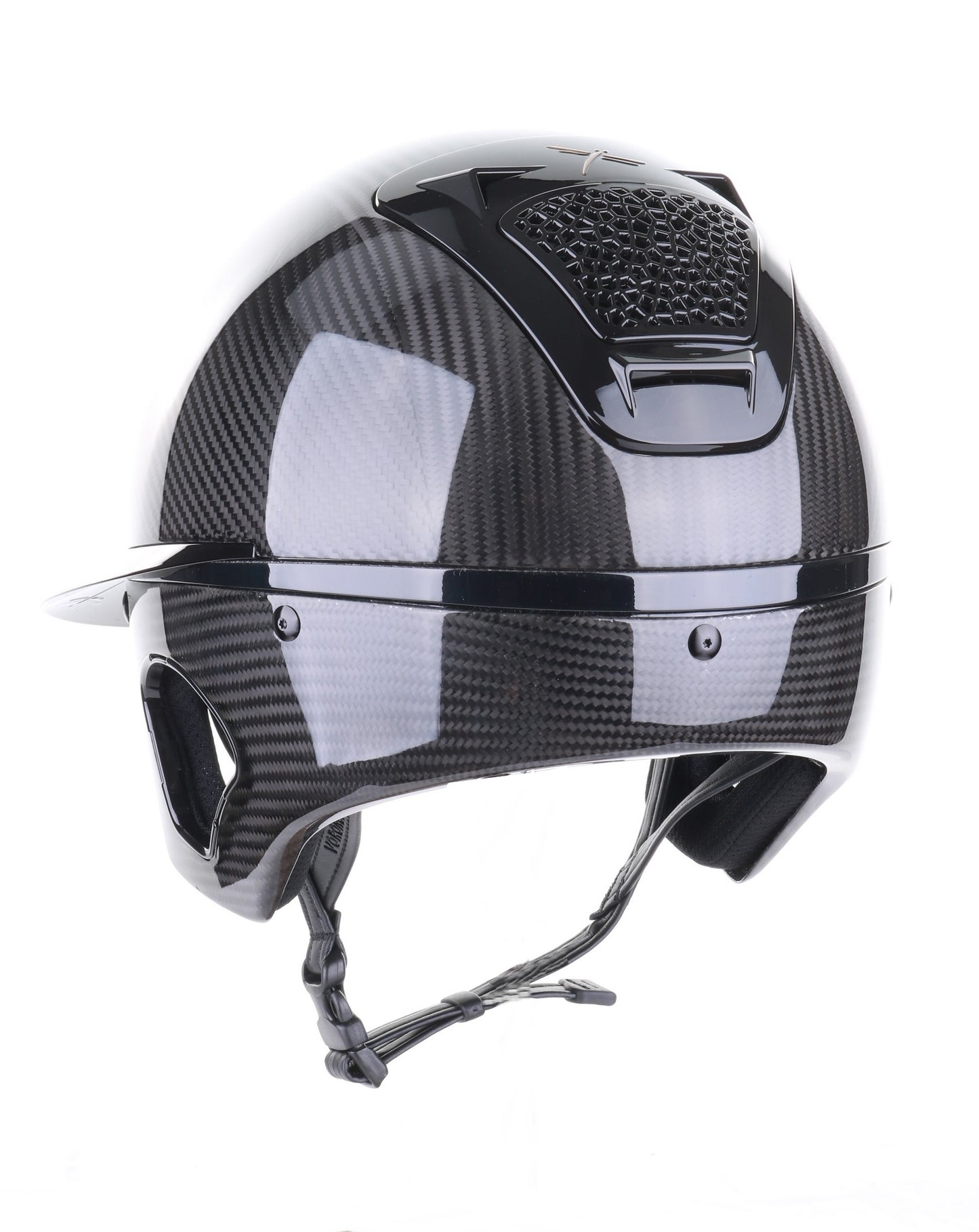 Casque Freejump Voronoï avec protection des tempes en carbone gloss noir