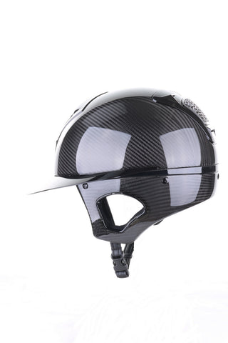 Casque Freejump Voronoï avec protection des tempes en carbone gloss noir