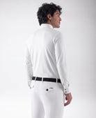Equiline Wedstrijdshirt Heren Lange Mouwen Eqcamic Wit
