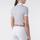 Chemise de compétition Equiline à manches courtes pour femmes Eolka Artic Ice