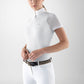 Chemise de compétition Equiline à manches courtes pour femmes Calid Blanc
