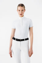 Equiline wedstrijdshirt korte mouwen dames Enkas Wit Wit