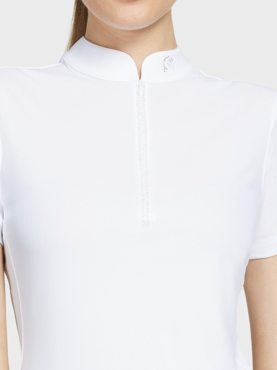 Samshield Chemise de Compétition à Manches Courtes Femme Bruna blanche