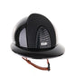 Casque Kep Italia Cromo 2.0 Shine Polo Noir RAW Frame Galassia Insert Beige Jugulaire