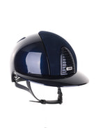Kep Italia Paardrijhelm Cromo 2.0 Polish Polo Klep Blauw Suede Inserts