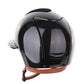 Casque Kep Italia Cromo 2.0 Shine Polo Noir RAW Frame Galassia Insert Beige Jugulaire