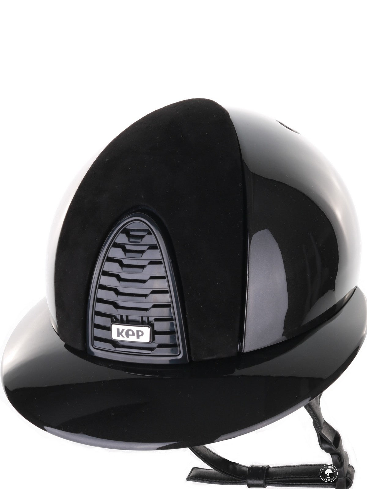 Casque Kep Italia Cromo 2.0 Shine Polo Noir RAW Frame Suede Insert