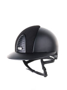 Kep Italia Paardrijhelm Cromo 2.0 Textile Polo Klep Zwart Suede Insert
