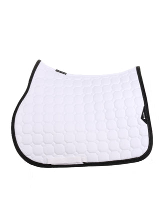 Coussin de selle Equiline Octagon Blanc-Noir