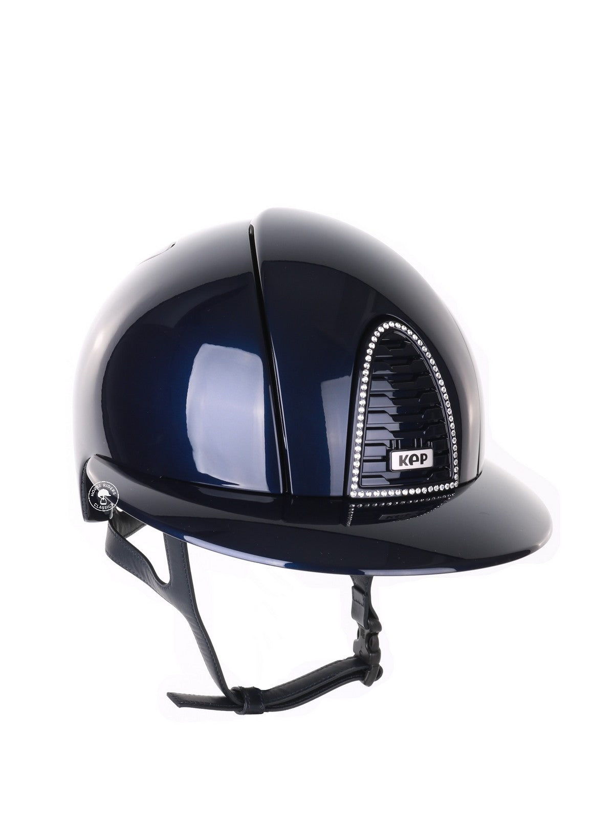 Casque Kep Italia Cromo 2.0 Polish Polo Bleu Swarovski Frame