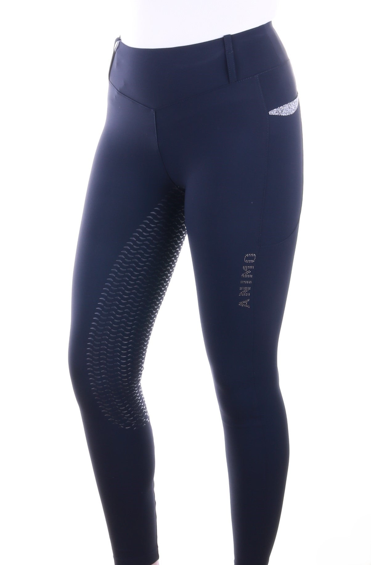 Animo pantalon d'équitation à enfiler taille haute pleine grip dames Nimbus Navy