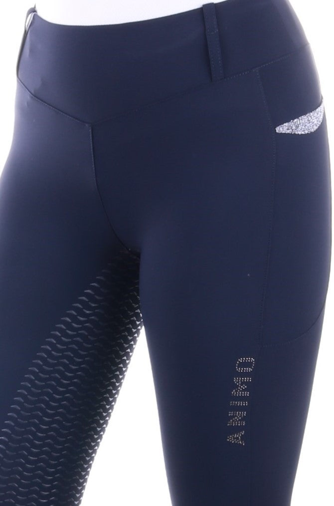 Animo pantalon d'équitation à enfiler taille haute pleine grip dames Nimbus Navy