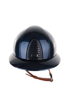 Kep Italia Paardrijhelm Cromo 2.0 Shine Polo Klep Blauw RAW Frame Beige Kinband