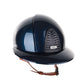 Casque Kep Italia Cromo 2.0 Shine Polo Bleu RAW Frame Beige Jugulaire