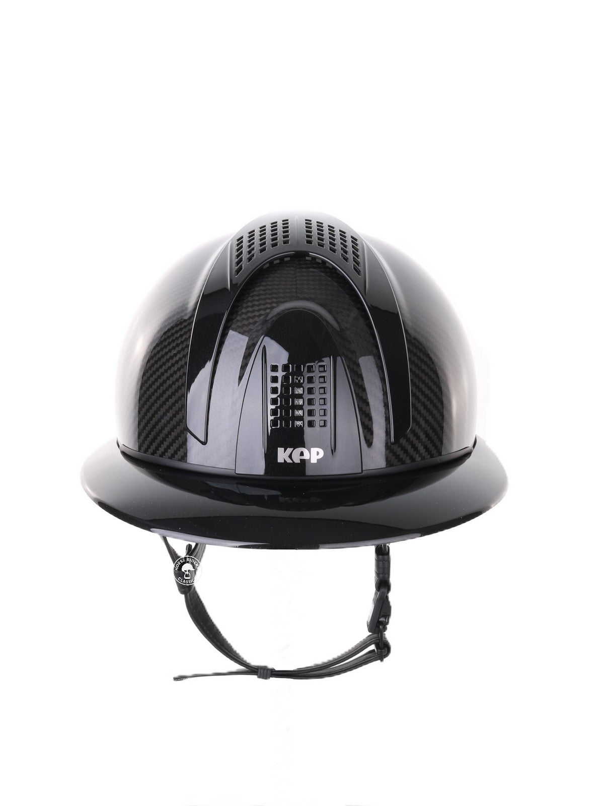 Kep Italia Paardrijhelm E-Light Carbon Polo Klep Zwart