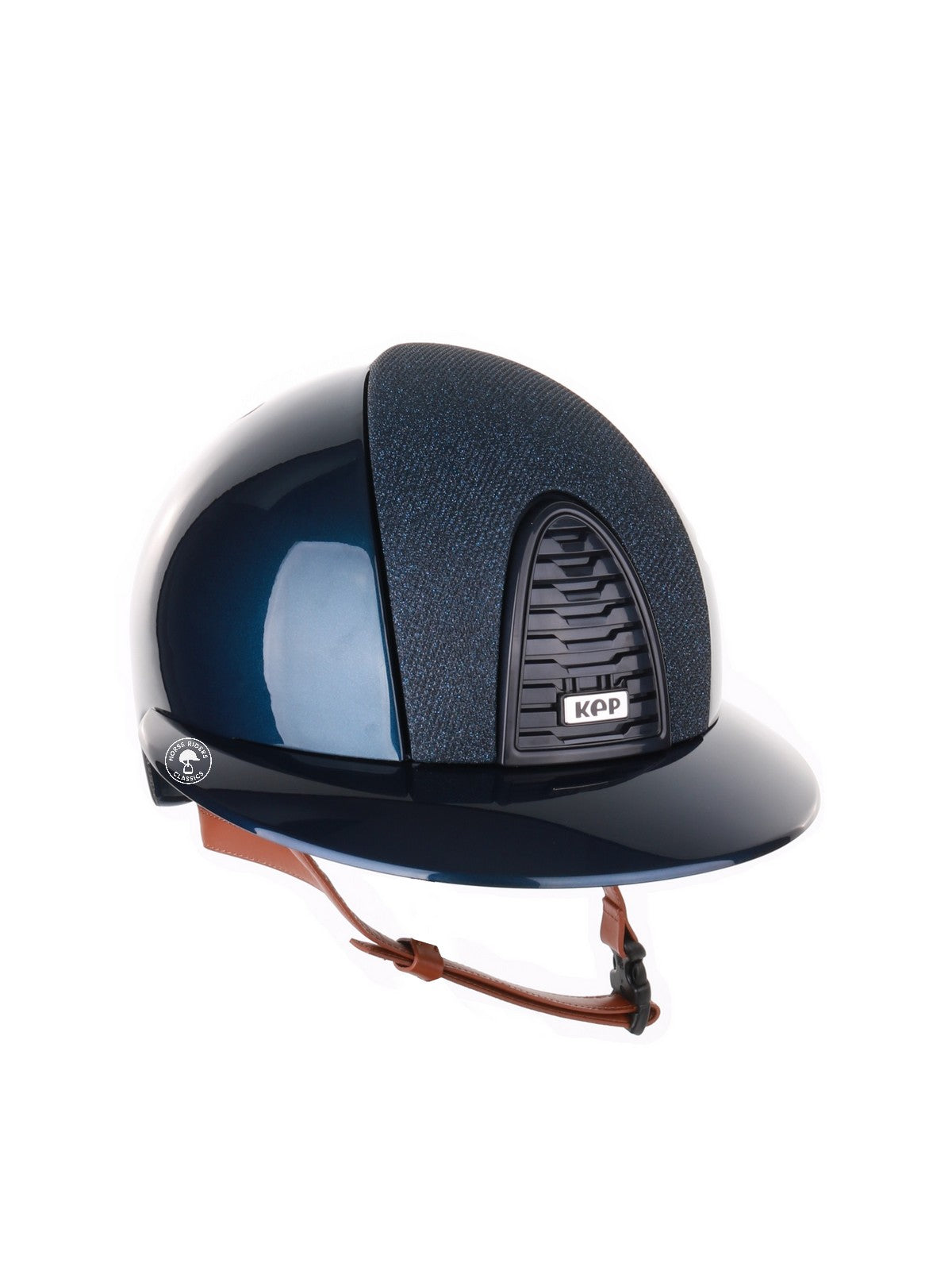 Casque Kep Italia Cromo 2.0 Shine Polo Bleu RAW Frame Luminor Blue Insert Beige Jugulaire