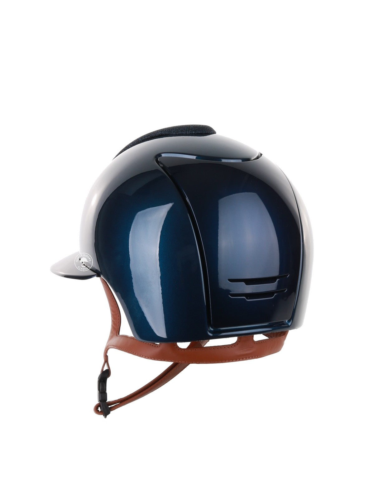 Casque Kep Italia Cromo 2.0 Shine Polo Bleu RAW Frame Luminor Blue Insert Beige Jugulaire