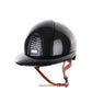 Casque Kep Italia Cromo 2.0 Shine Polo Noir RAW Frame Beige Jugulaire