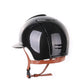 Casque Kep Italia Cromo 2.0 Shine Polo Noir RAW Frame Beige Jugulaire