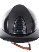 Kep Italia Paardrijhelm Cromo 2.0 Shine Polo Klep Zwart RAW Frame Luminor Insert Beige Kinband