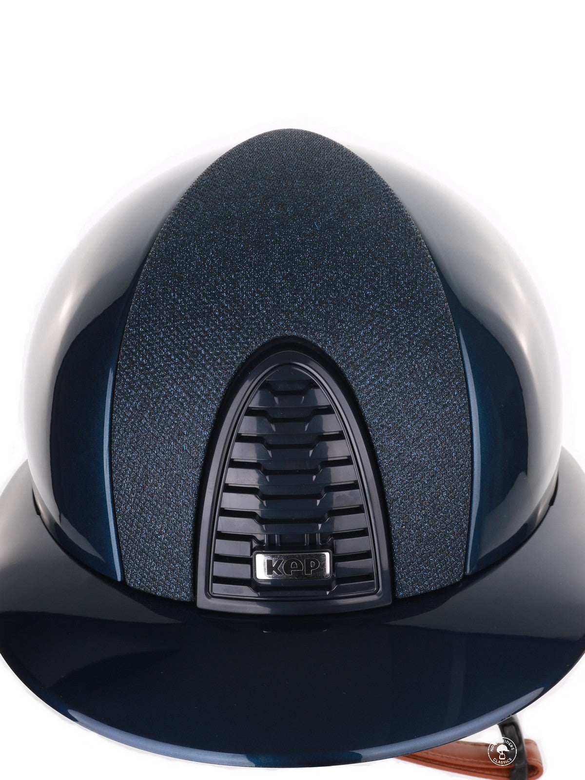 Casque Kep Italia Cromo 2.0 Shine Polo Bleu RAW Frame Luminor Blue Insert Beige Jugulaire