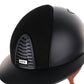 Casque Kep Italia Cromo 2.0 Textile Polo Noir Suede Insert Beige Jugulaire