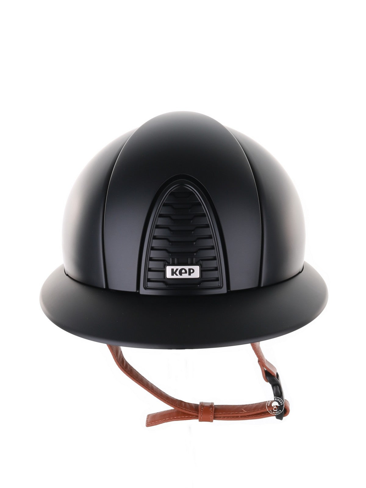 Casque Kep Italia Cromo 2.0 Textile Polo Noir  Beige Jugulaire