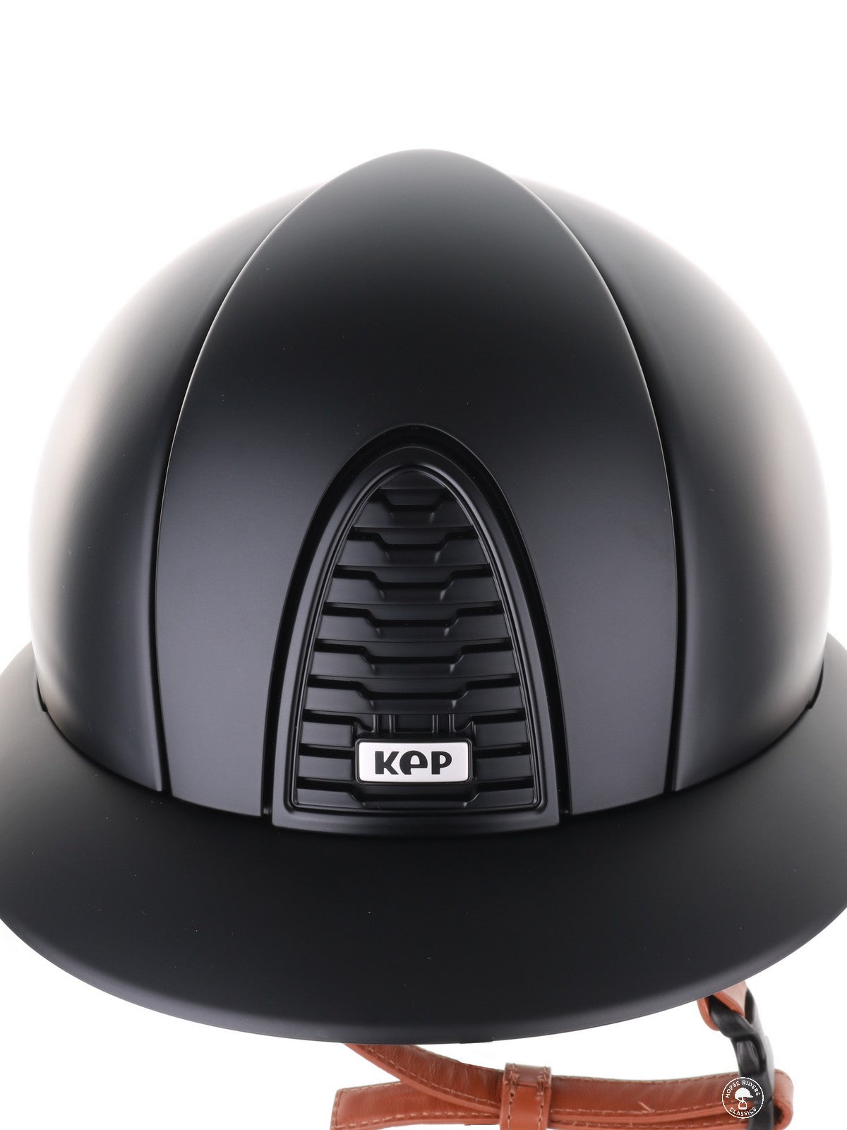Casque Kep Italia Cromo 2.0 Textile Polo Noir  Beige Jugulaire