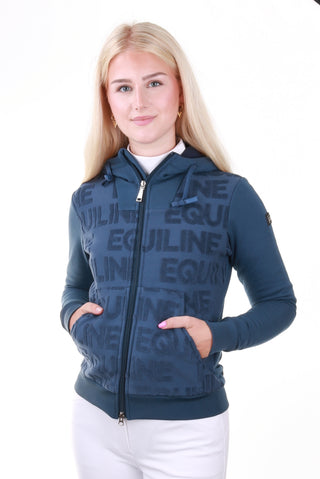 Veste Equiline à capuche pour femmes Evere Blue Teal