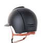 Casque Kep Italia Cromo 2.0 Matt Polo Noir Suede Insert Beige Jugulaire