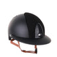 Casque Kep Italia Cromo 2.0 Matt Polo Noir Suede Insert Beige Jugulaire
