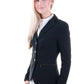 Veste d'équitation pour femmes Samshield Victorine Crystal en tissu noir