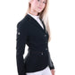 Veste d'équitation pour femmes Samshield Victorine Crystal en tissu noir