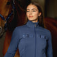 Equiline Full Zip Vest Dames Enras Dark Denim