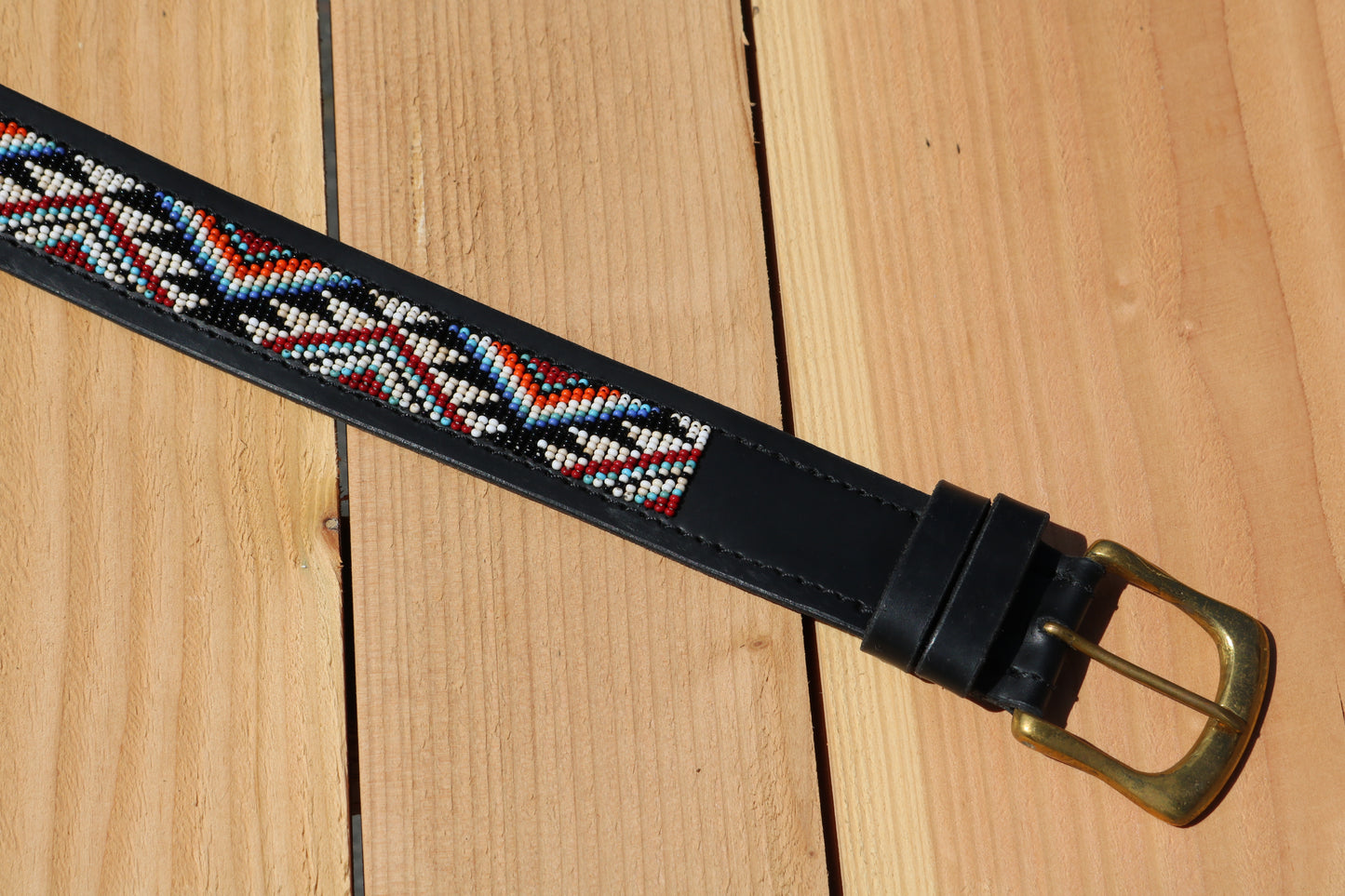 Ceinture avec perles Ghana Black