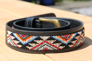 Ceinture avec perles Ghana Black